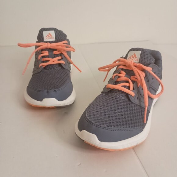 Adidas Galaxy Cloudfoam Running Sneakers Blue Orange Laces Women’s Size 6.5 EUC - Picture 2 of 16